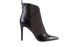 Botki -144 9305 Czarne Botki 144017, Skóra naturalna | Bayla Fashion