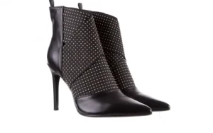 Botki -144 9305 Czarne Botki 144017, Skóra naturalna | Bayla Fashion