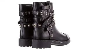 Botki -144 9304 Czarne Botki, Skóra naturalna | Bayla Discount