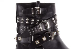 Botki -144 9304 Czarne Botki, Skóra naturalna | Bayla Discount