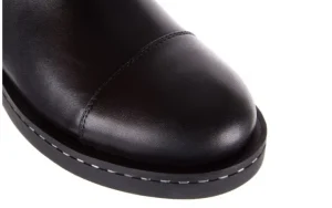 Botki -144 9304 Czarne Botki, Skóra naturalna | Bayla Discount