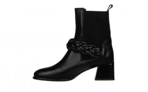 Botki -200 155 F-3784 21-297 200028, Czarny, Skóra naturalna | Bayla Hot