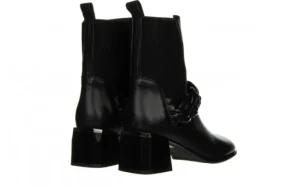 Botki -200 155 F-3784 21-297 200028, Czarny, Skóra naturalna | Bayla Hot