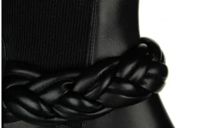 Botki -200 155 F-3784 21-297 200028, Czarny, Skóra naturalna | Bayla Hot