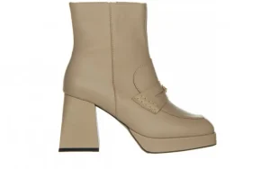 Botki -159 4493 001-F Beż Lico 159086, Skóra naturalna | Bayla Clearance