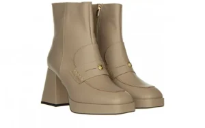 Botki -159 4493 001-F Beż Lico 159086, Skóra naturalna | Bayla Clearance