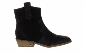 Botki -159 4833 003-F Czarny Welur 159180, Skóra naturalna | Bayla Clearance