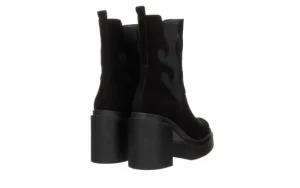 Botki -159 4834 003-F Czarny Welur 159181, Skóra naturalna | Bayla Discount