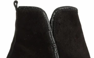 Botki -159 4916 003-F Czarny Welur 159182, Skóra naturalna | Bayla Discount