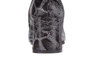 Botki -188 006 Jaszczurka Szary, Skóra naturalna | Bayla Online