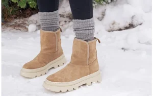 Botki -161 031 Jordy 001 Srt 81 Agatha Camel Suede 161657, Beżowy, Skóra naturalna | Bayla Online