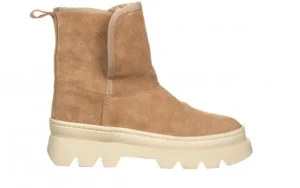 Botki -161 031 Jordy 001 Srt 81 Agatha Camel Suede 161657, Beżowy, Skóra naturalna | Bayla Online