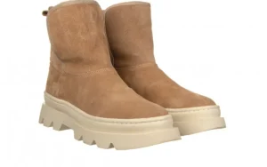 Botki -161 031 Jordy 001 Srt 81 Agatha Camel Suede 161657, Beżowy, Skóra naturalna | Bayla Online