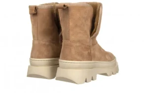 Botki -161 031 Jordy 001 Srt 81 Agatha Camel Suede 161657, Beżowy, Skóra naturalna | Bayla Online