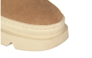 Botki -161 031 Jordy 001 Srt 81 Agatha Camel Suede 161657, Beżowy, Skóra naturalna | Bayla Online