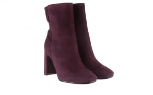 Botki -130 4902 Śliwkowe Botki, Skóra naturalna | Bayla Sale