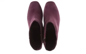 Botki -130 4902 Śliwkowe Botki, Skóra naturalna | Bayla Sale