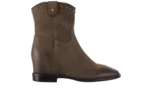 Botki -170 2126 Oliwkowe Botki, Skóra naturalna | Bayla Sale