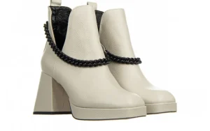 Botki -159 4455 001-P Beż Lico 159074, Skóra naturalna | Bayla Sale