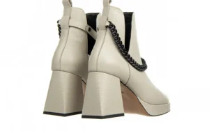 Botki -159 4455 001-P Beż Lico 159074, Skóra naturalna | Bayla Sale