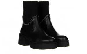 Botki -159 4402 076-P Czarny Lico 159082, Skóra naturalna | Bayla Clearance