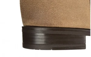 Botki -159 5076 001-P Piasek Welur 159186, Skóra naturalna | Bayla Hot