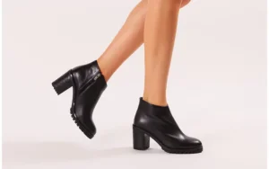 Botki -196 969601 Siy Soft 196030, Czarny, Skóra naturalna | Bayla Online