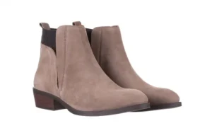 Botki -161 061-2004 Taupe, Szary, Skóra naturalna | Bayla Discount