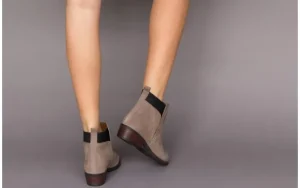 Botki -161 061-2004 Taupe, Szary, Skóra naturalna | Bayla Discount