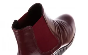 Botki -196 AVCILAR-01 D75 Bordo 196034, Bordowy, Skóra naturalna | Bayla Discount