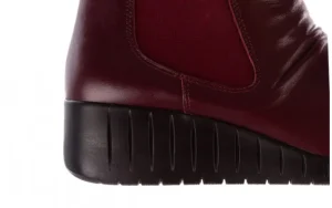 Botki -196 AVCILAR-01 D75 Bordo 196034, Bordowy, Skóra naturalna | Bayla Discount