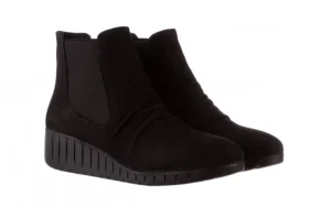 Botki -196 AVCILAR-01 Siy Havl Nubuk 196036, Czarny, Skóra naturalna | Bayla Fashion