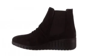 Botki -196 AVCILAR-01 Siy Havl Nubuk 196036, Czarny, Skóra naturalna | Bayla Fashion