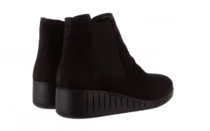 Botki -196 AVCILAR-01 Siy Havl Nubuk 196036, Czarny, Skóra naturalna | Bayla Fashion