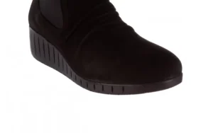 Botki -196 AVCILAR-01 Siy Havl Nubuk 196036, Czarny, Skóra naturalna | Bayla Fashion