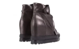 Botki -136 G710 Skóra Antracyt, Szary, Skóra naturalna | Bayla New