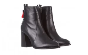 Botki -195 20K-7001 Black 195021, Czarny, Skóra naturalna | Bayla Discount