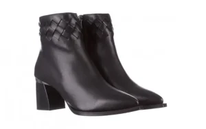 Botki -195 20K-6811 Black 195005, Czarny, Skóra naturalna | Bayla Discount