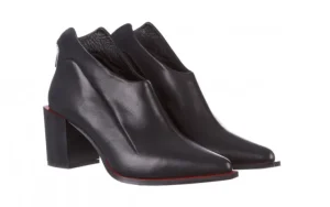 Botki -195 20K-7204 Black 195022, Czarny, Skóra naturalna | Bayla Outlet