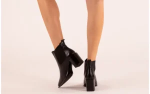 Botki -195 20K-7200 Black 195012, Czarny, Skóra naturalna | Bayla Best