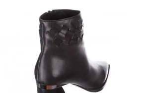 Botki -195 20K-6811 Black 195005, Czarny, Skóra naturalna | Bayla Discount