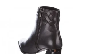 Botki -195 20K-6811 Black 195005, Czarny, Skóra naturalna | Bayla Discount