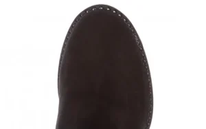 Botki -195 20K-6501 Black Suede 195003, Czarny, Skóra naturalna | Bayla Hot