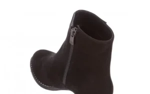 Botki -195 20K-6501 Black Suede 195003, Czarny, Skóra naturalna | Bayla Hot