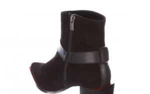 Botki -195 20K-7202-1 Black Suede 195013, Czarny, Skóra naturalna | Bayla Best