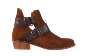 Botki -195 19K-802 Vizon Brown 195020, Brąz, Skóra naturalna | Bayla Online