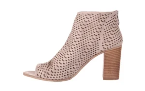 Botki -136 3687L Nabuk Beige, Beż, Skóra naturalna | Bayla New