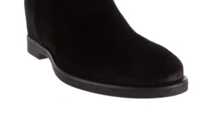 Botki -174 MI3145 Czarny Zamsz, Skóra naturalna | Bayla Fashion