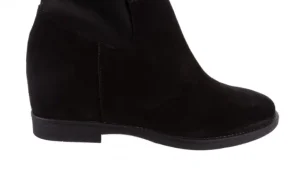 Botki -174 MI3145 Czarny Zamsz, Skóra naturalna | Bayla Fashion