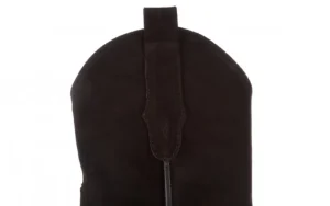 Botki -195 OZ-7337 Black Suede 195016, Czarny, Skóra naturalna | Bayla Clearance